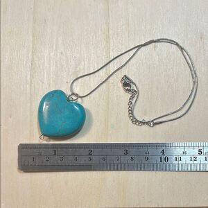 Turquoise Heart Pendant Necklace